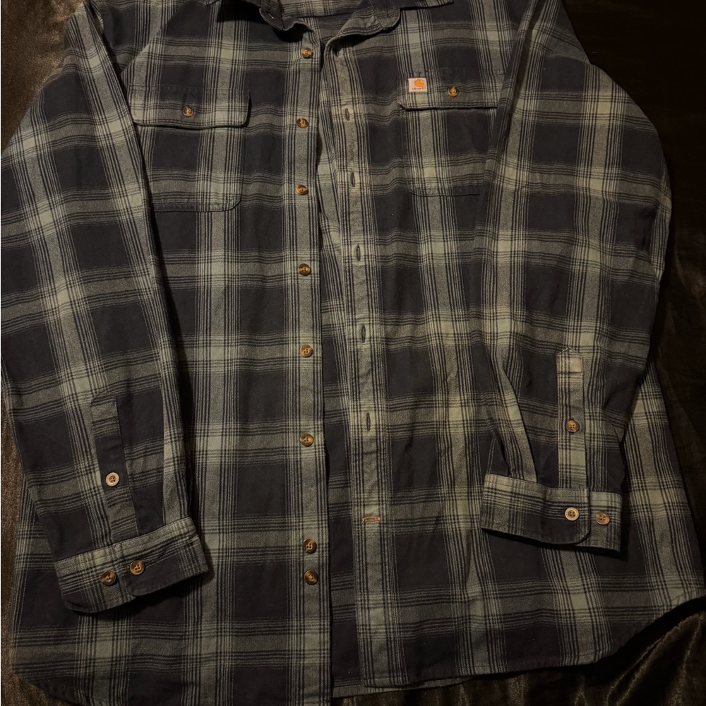 Plaid Carhartt flannel mens XLT